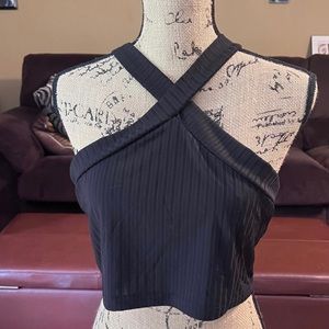 Black Shein Halter Top